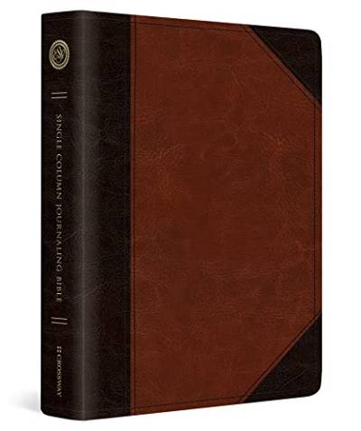 The Holy Bible: English Standard Bible, Single Column Journaling Bible, Trutone, Brown/cordovan, Portfolio Design